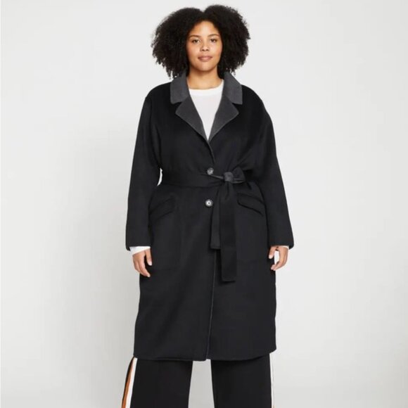 Universal Standard reversible, double faced luxe wool coat - Picture 5 of 16